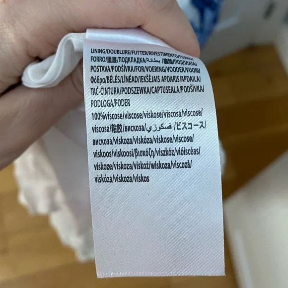 Farm Rio Blue and White Maxi Scarf Dress - Picture 9 of 10